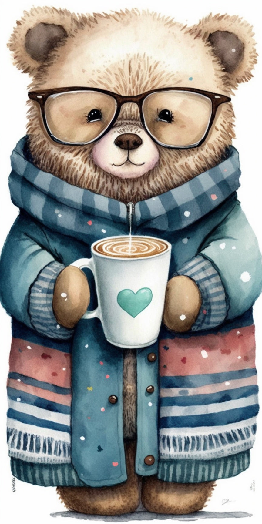 Caderno Ursinho com Café