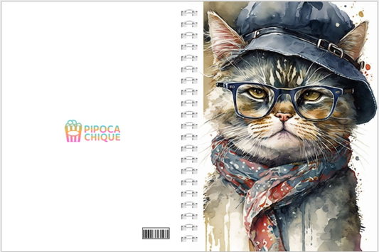 Caderno Gato de Chapéu