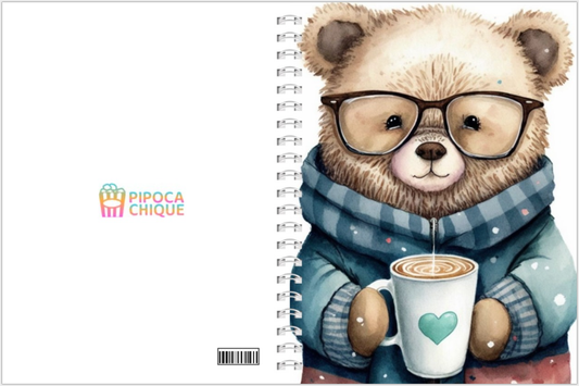 Caderno Ursinho com Café