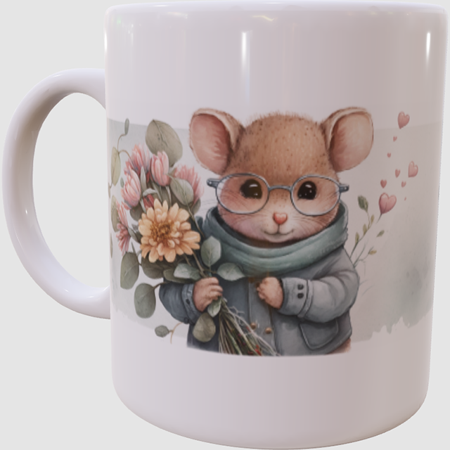 Caneca Ratinho Romântico