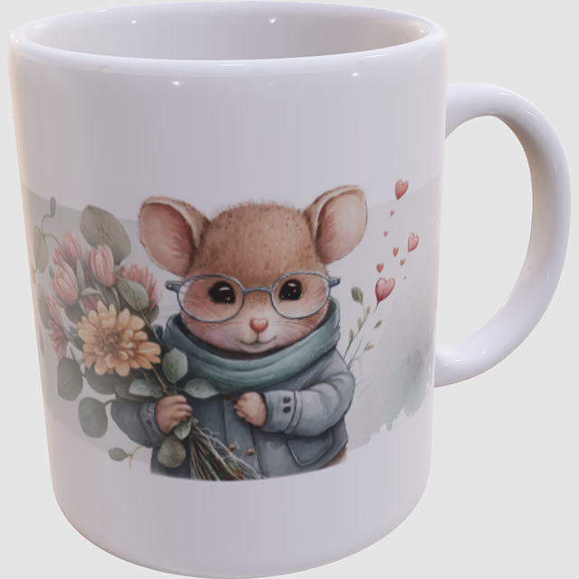 Caneca Ratinho Romântico