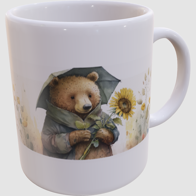 Caneca Urso com Girassol