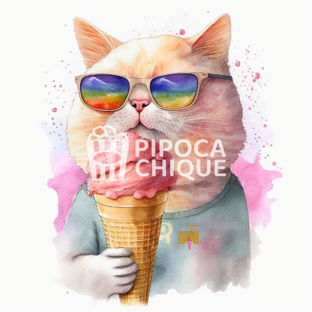 Camiseta Ice Cream Cat